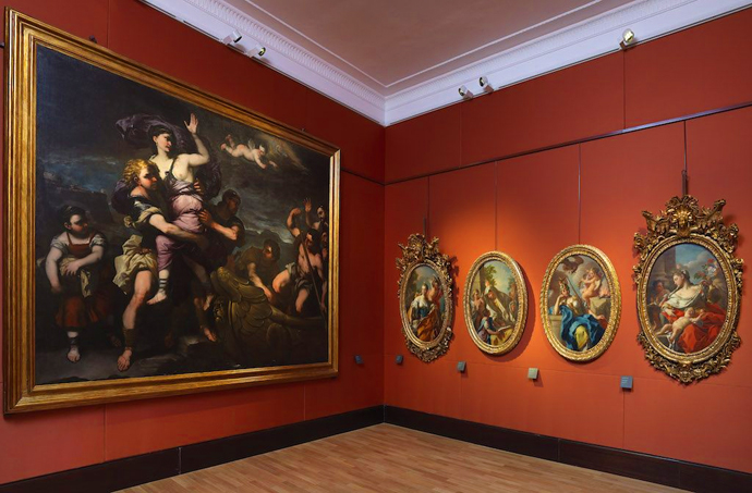 Неаполь Дворец и галерея Зеваллос Стильяно Картины