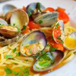 Итальянская кухня Спагетти с моллюсками
