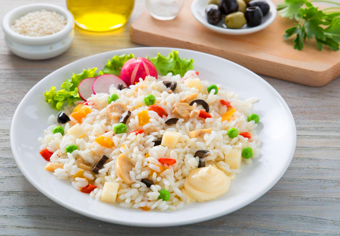 Рисовый салата - салат из риса